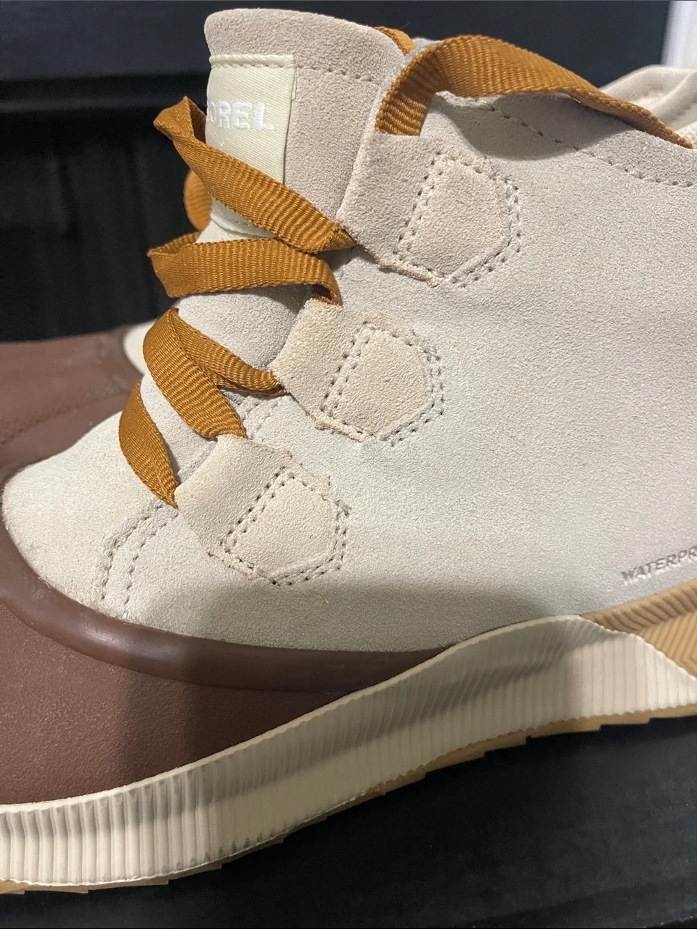 Sorel Out N About III Classic WP Sneakers - Bleached Ceramic & Gum